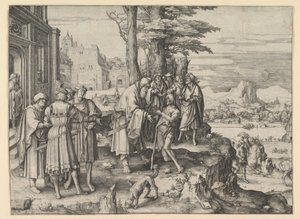 Den fortabte søns tilbagevenden, ca. 1510. af Lucas van Leyden