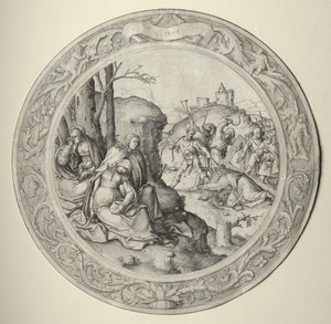 Den runde lidenskab: Kristus bærer korset af Lucas van Leyden