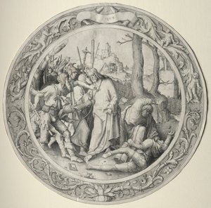 The Round Passion: The Betrayal of Christ, 1509. af Lucas van Leyden