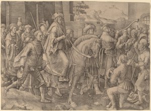 Mordokajs triumf af Lucas van Leyden