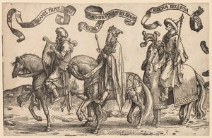 De tolv konger af Israel: David, Salomon, Rehabeam, 1515-1517. af Lucas van Leyden