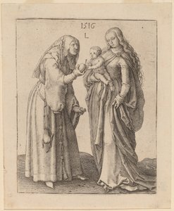 Jomfruen og Sankt Anna af Lucas van Leyden