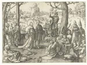 Maria Magdalenes verdslige liv De dans af Maria Magdalena af Lucas van Leyden