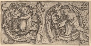 Triton og Siren i Tendrils af Lucas van Leyden