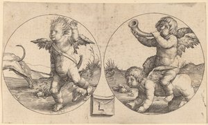 To Amorer i to Cirkler af Lucas van Leyden