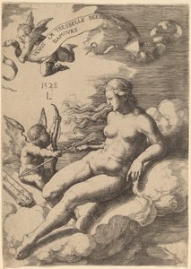 Venus og Amor af Lucas van Leyden