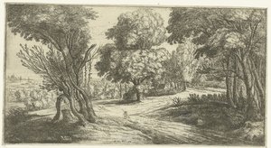 skovlandskab af Lucas van Uden