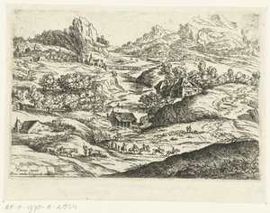 Landskab med ryttere Små landskaber efter Titian (serietitel)