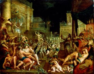 Midas-fest til ære for Bacchus og Silenus. c.16. århundrede