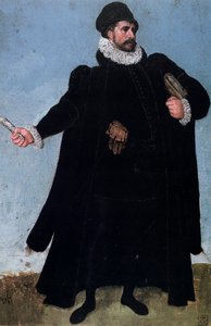 Studie af et kostume, 1500-tallet. af Lucas van Valckenborch