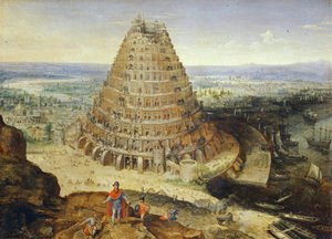 Babelstårnet ... af Lucas van Valckenborch