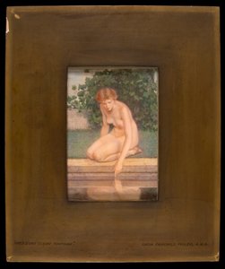Ved en klar fontæne, 1907. af Lucia Fairchild Fuller