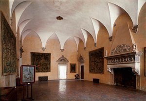 Salon af hertugpaladset realiseret under hertug Federico da Montefeltro