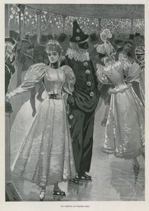 Iskarneval i Niagara Hall, Westminster London (litho)