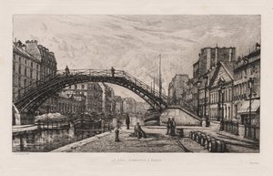 Quai Jemmapes i Paris, 1881. af Lucien Gautier