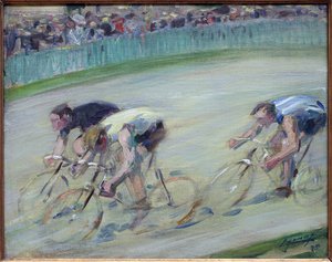 Det sidste sus. Maleri af Lucien Jonas (1880-1947), olie på lærred 1905, fransk kunst, 20. århundrede. Musee la piscine, Roubaix.