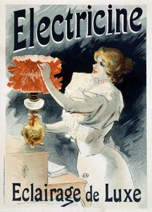 Plakatannonce for "" Electricine: luxury lighting" af Lucien Lefèvre