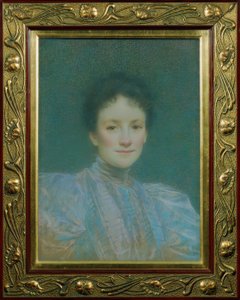 Portræt af en kvinde af Lucien Levy-Dhurmer