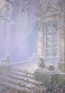 Vinter, Petit Trianon (pastel på papir)