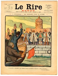 Cover af "Le Rire rouge", Satirisk i farver af Lucien Metivet