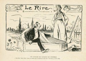 Illustration i Le Rire af Lucien Metivet