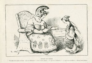 Illustration i Le Rire, 01/11/13 - Europa og Serbien - War of 14-18 (gravering) af Lucien Metivet