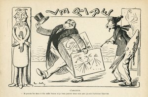 Illustration i Le Rire, 02/03/12 - Amatoren (gravering) af Lucien Metivet