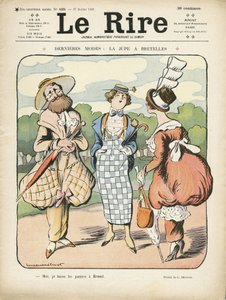 Illustration i Le Rire, 27/07/12 - Seneste mode (gravering) af Lucien Metivet