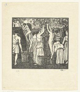 Fra Wijnoogst Daphnis og Chloe, Høsten Daphnis og Chloe (serietitel) af Lucien Pissarro