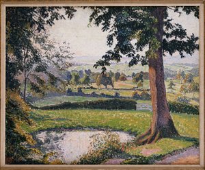 Gunville Pond, Sedgeville af Lucien Pissarro