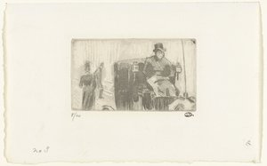 Vogn i regnen af Lucien Pissarro