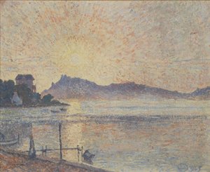 La Pointe de Cougoussa, solnedgang, 1925