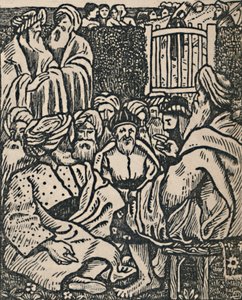 De ældres møde, 1919 af Lucien Pissarro