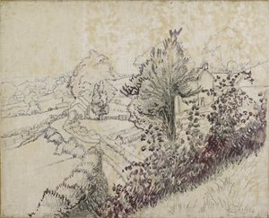 Udsigt over Leintwardine, 1932 af Lucien Pissarro