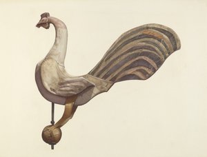 Rooster Weather Vane, 19351942. af Lucille Chabot