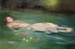 Girl drifting, 2004 (olie på plade)