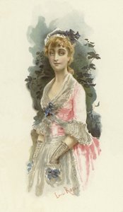 Illustration til The School for Scandal (chromolitho) af Lucius Rossi