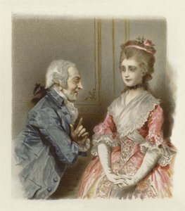 Illustration til The School for Scandal (chromolitho) af Lucius Rossi