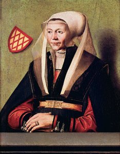 Portræt af kunstnerens kone af Ludger the Elder tom Ring