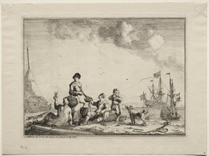 Fiskehandler, 1701. af Ludolf Backhuysen