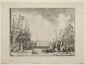 Havn i Amsterdam, 1701. af Ludolf Backhuysen