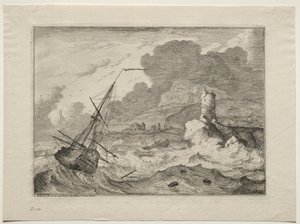 Storm på havet af Ludolf Backhuysen