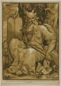 Moses med lovens tavler af Ludolph Büsinck