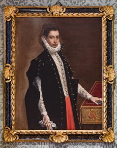 Fontanellato, Masones labyrint, Franco Maria Ricci kunstsamling: "Portræt af Lucrezia Bentivoglio Leoni" af Ludovico Carracci