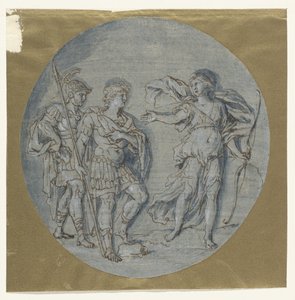 Diana taler til Aeneas og Achates af Ludovico Gimignani