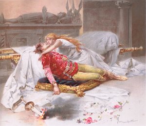 Gå og få dig herfra, for jeg vil ikke væk. , illustration fra Romeo og Julie,
