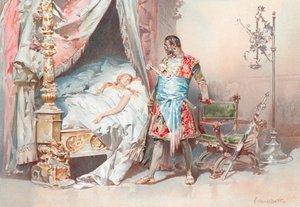 Illustration til Shakespeares Othello (chromolitho)