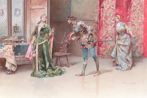 Illustration til Shakespeares Othello (chromolitho) af Ludovico Marchetti