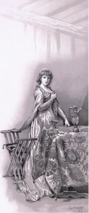 Lady Capulet: Væk Juliet, gå og trim hende op, illustration fra Romeo og Julie,