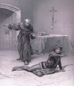 Lev her i himlen, og kan se på hende., illustration fraRomeo og Juliet, af Ludovico Marchetti
